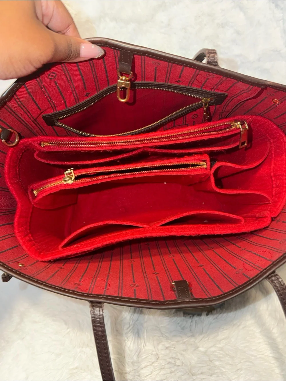 Louis Vuitton Damier‎ Ebene Neverfull MM Bag